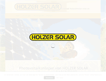 Tablet Screenshot of holzer-solar.de